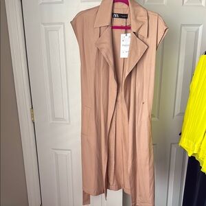 Zara Tan Trench Coat Elegant and Timeless